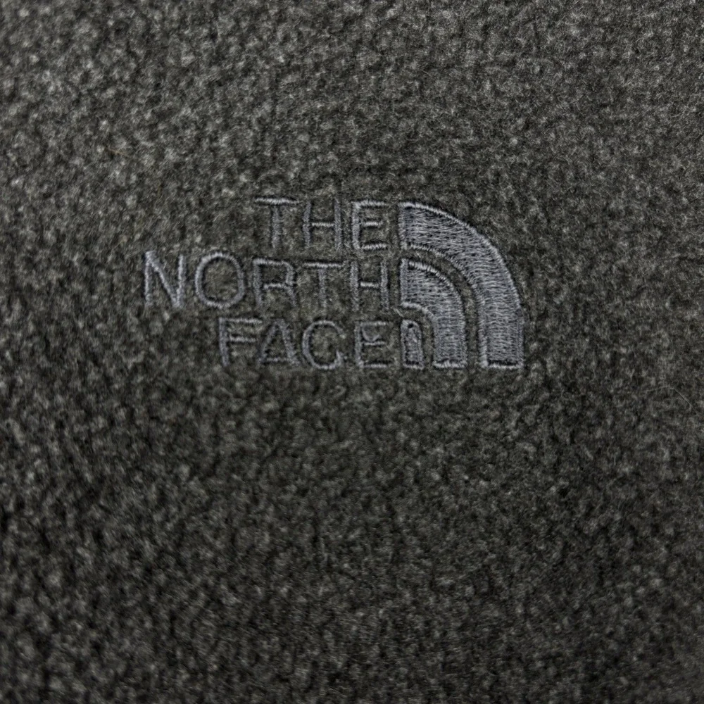 The North Face Mens XL Fleece Vest Charcoal Gray Full Zip Made in USA Vintage